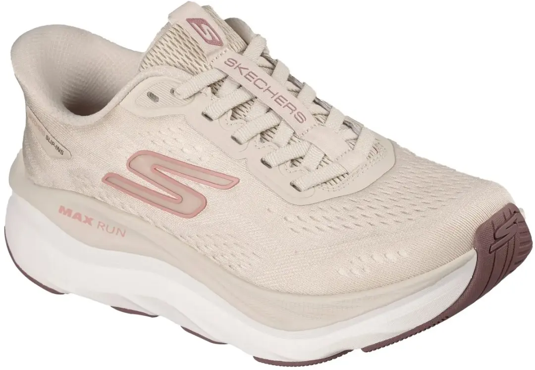 Skechers MAX RUN Dames Sportschoenen 37 - Naturel