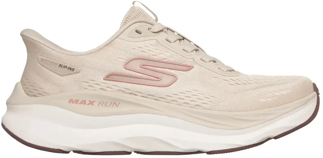 Skechers MAX RUN Dames Sportschoenen 37 - Naturel