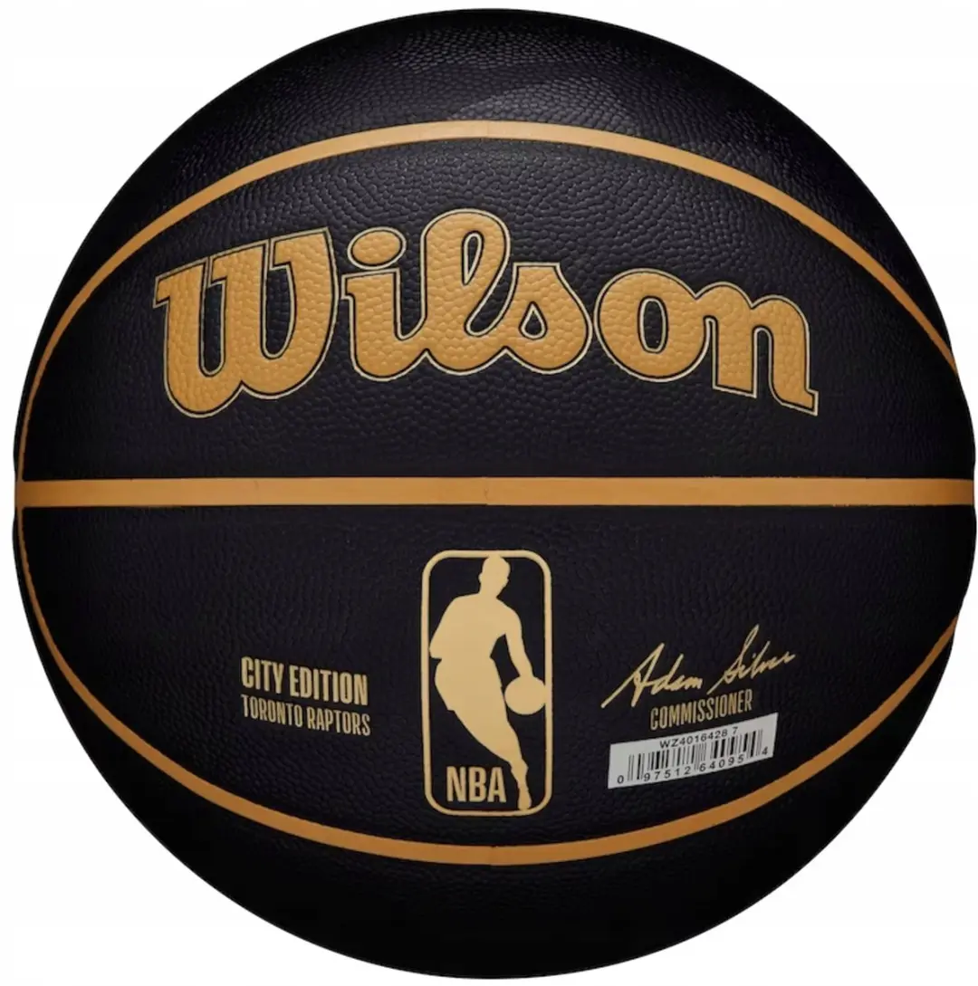 Wilson NBA Toronto Raptors Basketbal Maat 4 - Zwart