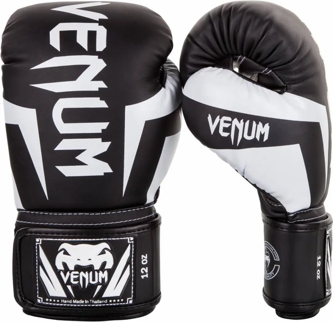 Venum Elite Bokshandschoenen 14 oz - Zwart/Wit