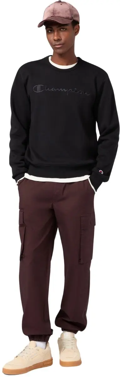 Champion Heren Crewneck Sweatshirt - Zwart - Maat L