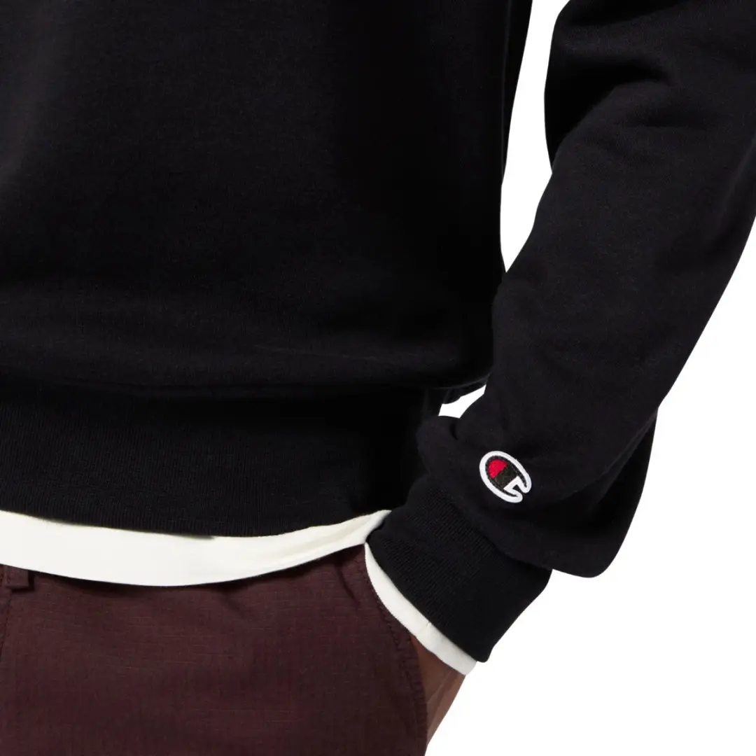 Champion Heren Crewneck Sweatshirt - Zwart - Maat L