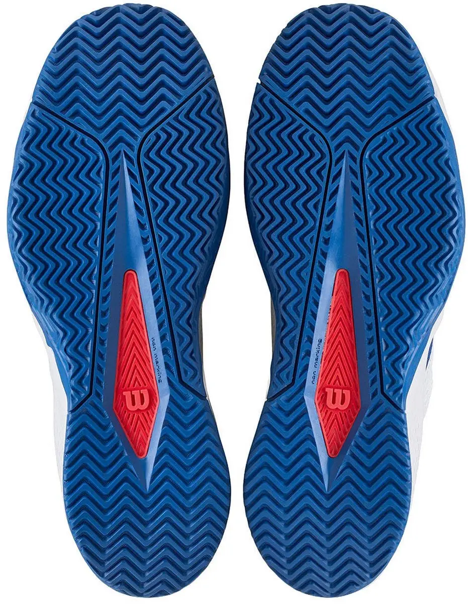 Wilson Rush Pro Lite 25 Tennisschoenen - 42 - Wit/Blauw/Rood