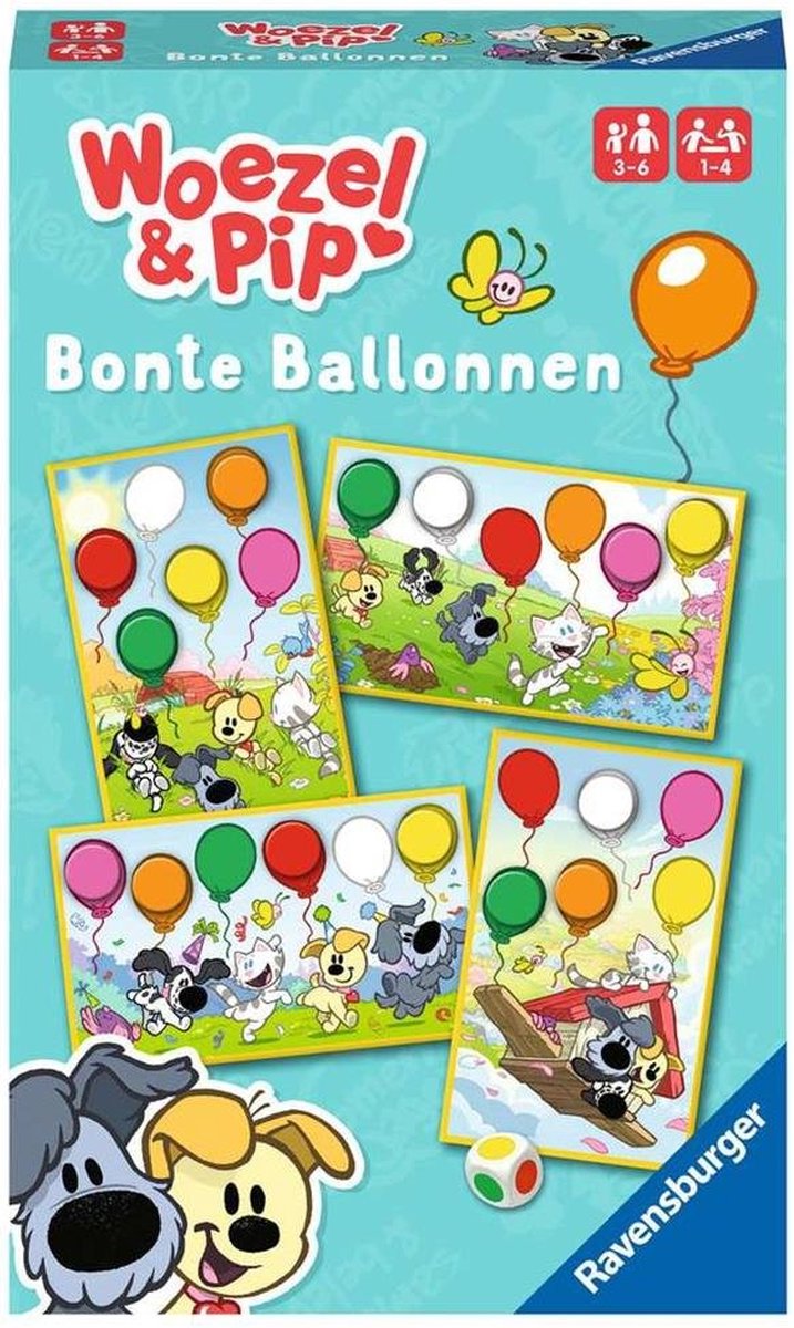 Ravensburger Woezel & Pip bonte ballonnen - Leerspel