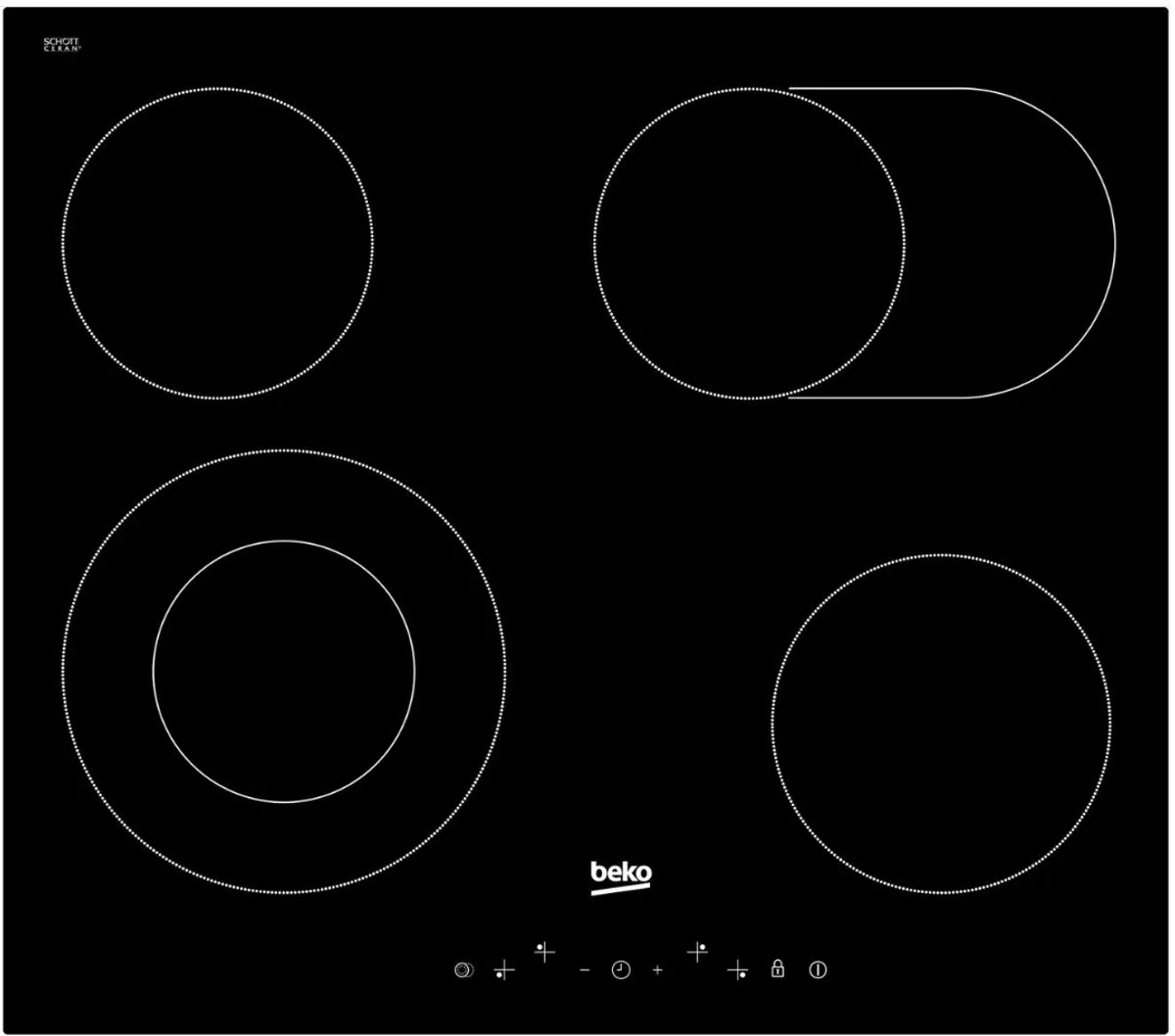 Beko HIC64403T Inductiekookplaat 4 Zones - Zwart