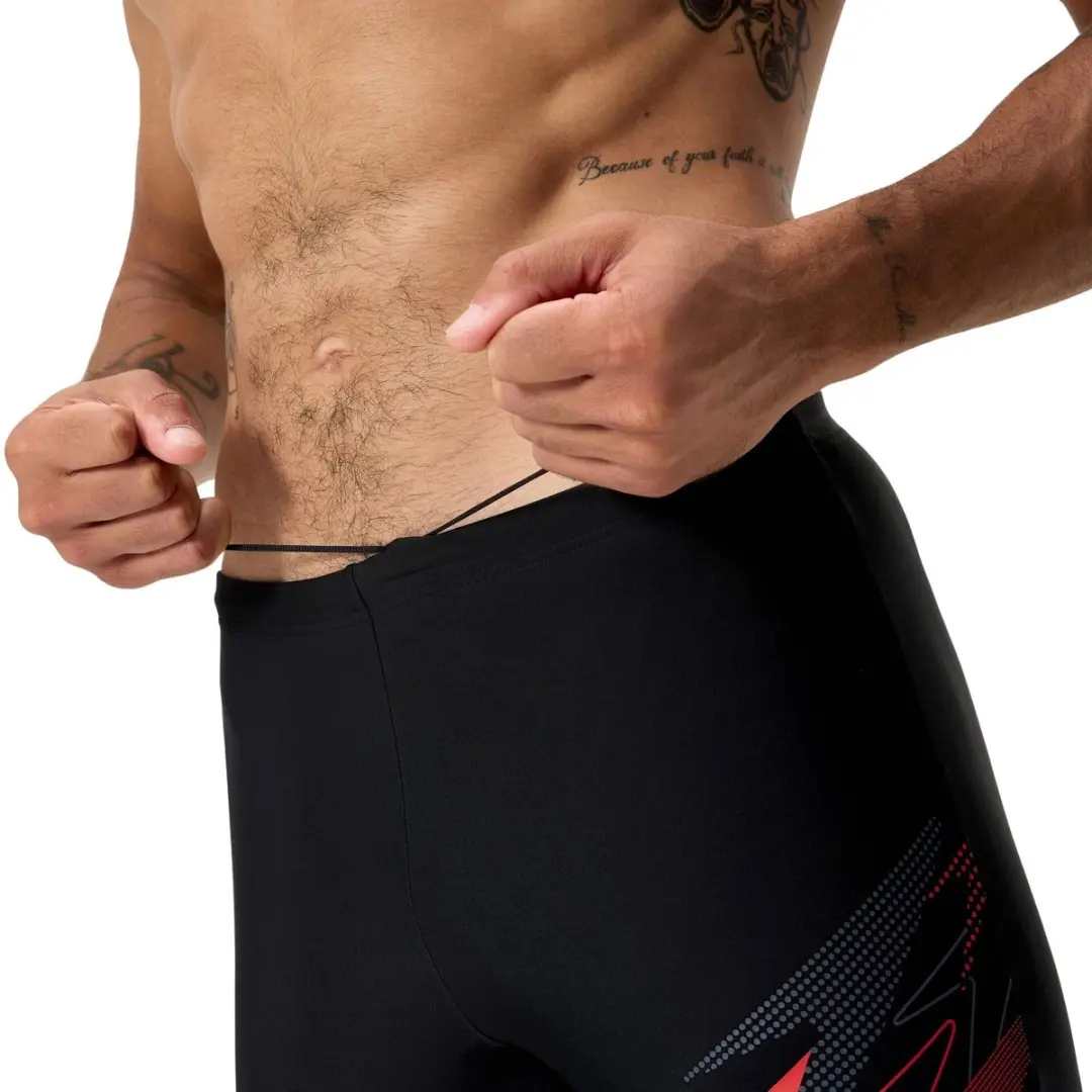 Speedo Medley Logo Jammer Heren - M - Zwart/Rood - afbeelding 6 van 6
