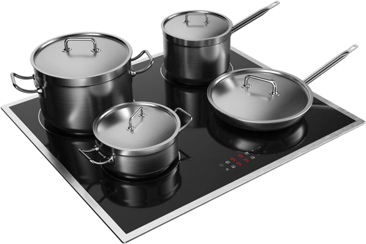 Etna KI2160RVS Inductiekookplaat 59cm - 4 Zones - Zwart