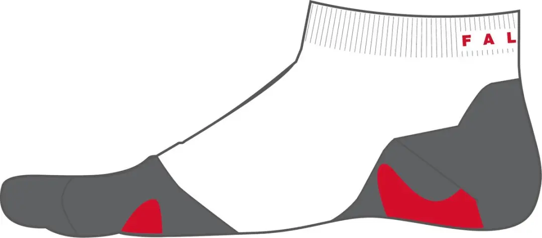 Falke RU5 Short Hardloopsokken Heren - Wit - Maat 42-43