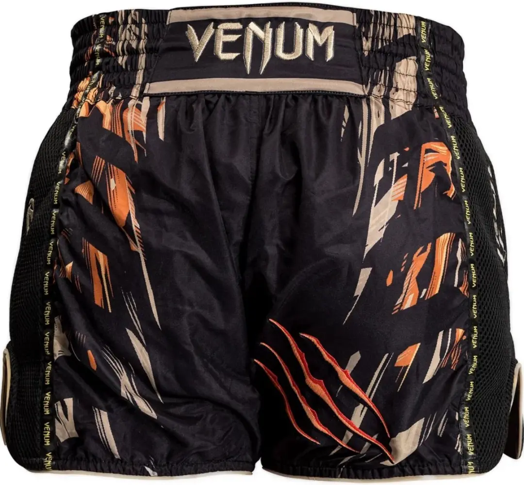 Venum Tiger Muay Thai Shorts S - Zwart Neon Oranje
