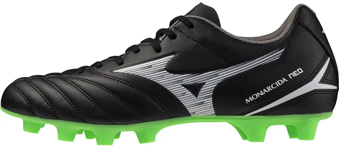 Mizuno Monarcida Neo III Select FG Voetbalschoenen - 44 - Zwart/Néon Groen