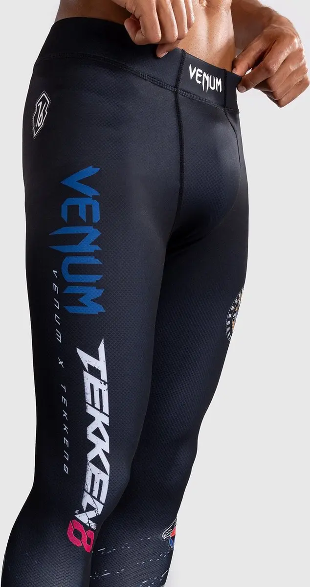 Venum x Tekken 8 Paul Phoenix Sportlegging - XL - Zwart/Blauw - afbeelding 6 van 6