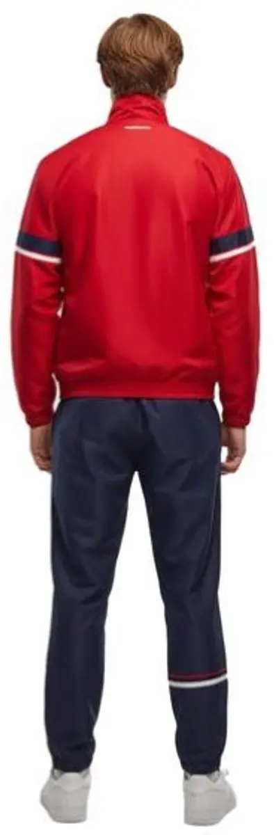 Sergio Tacchini Cryo Tracksuit Heren Trainingspak - L - Blauw/Rood