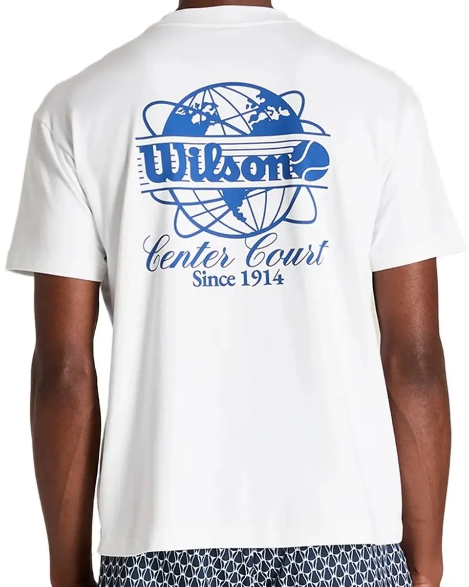 Wilson Classic Graphic T-shirt Wit - L - afbeelding 6 van 6