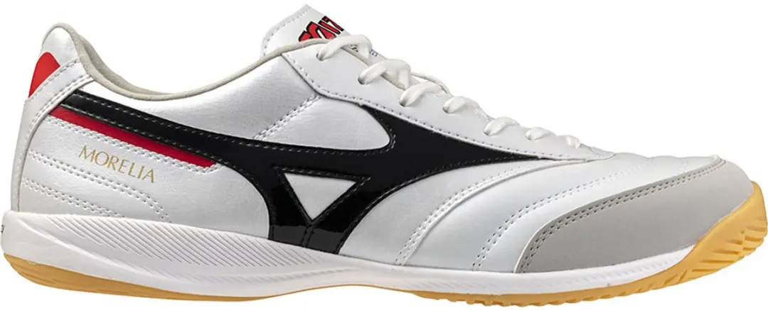 Mizuno Morelia Sala Pro In Zaalschoenen 44.5 - Wit/Zwart/Chinese Red