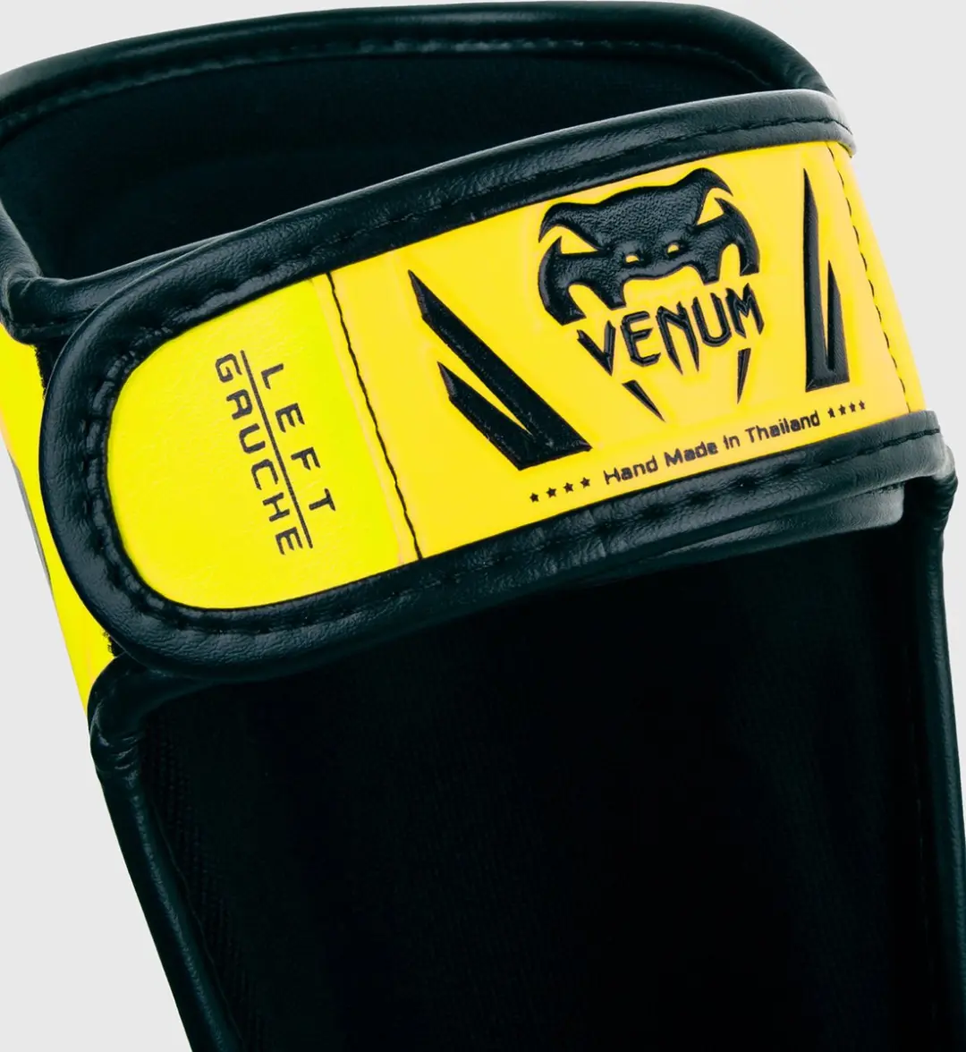 Venum Elite Kids Scheenbeschermers - L - Geel/Zwart