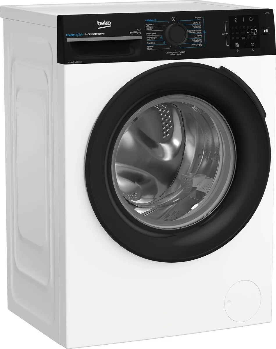 Beko BM3WFU3741B1 EnergySpin Wasmachine 7kg - Wit