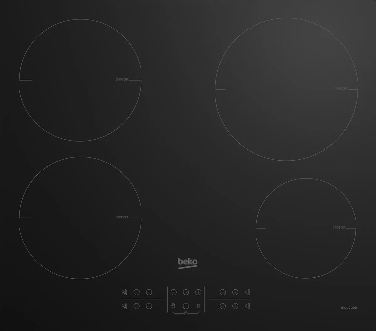 Beko HII64200MT Inductiekookplaat 60cm - 4 Zones - Zwart