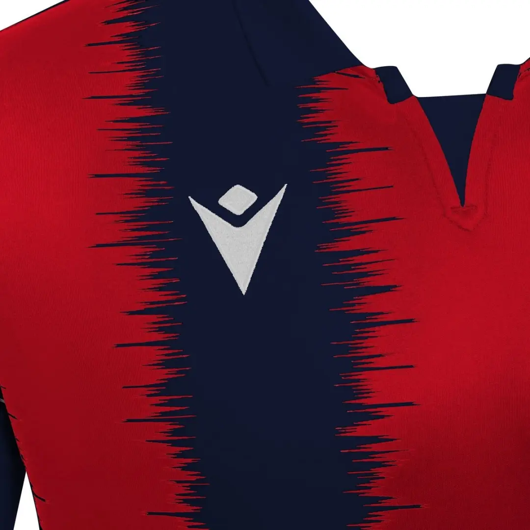 Macron Miram Shirt Korte Mouw Kinderen 122/128 - Marine/Rood