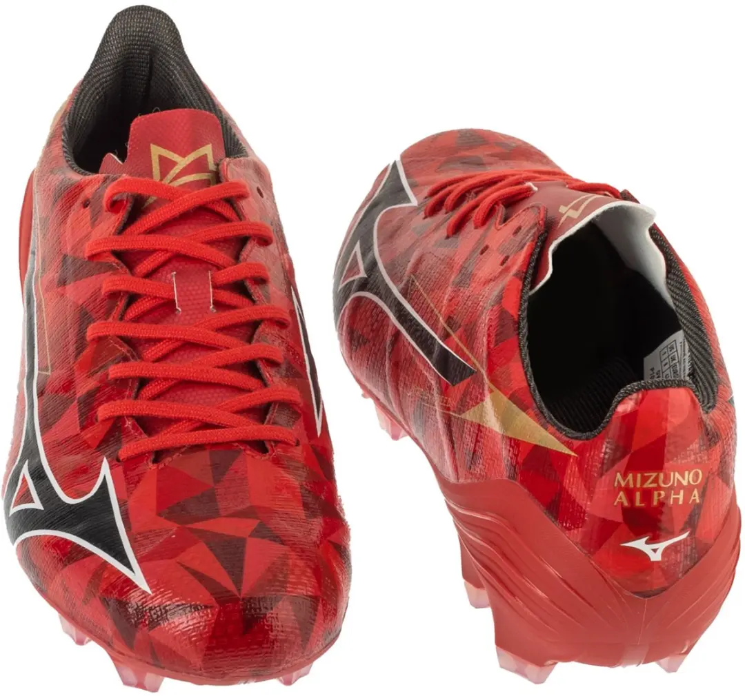Mizuno Alpha II Pro FG Voetbalschoenen 44 - Weg - Morelia 40th Red/Black/Gold