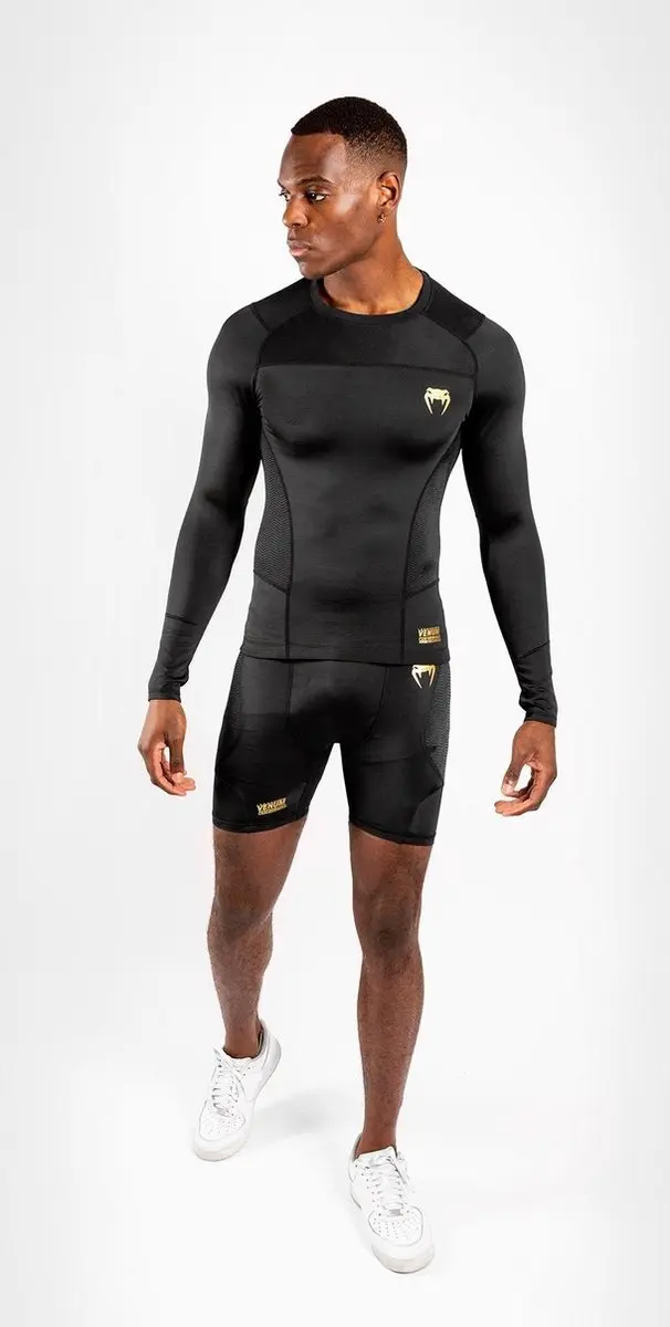 Venum G-Fit Compressie Short Zwart Goud - XXL
