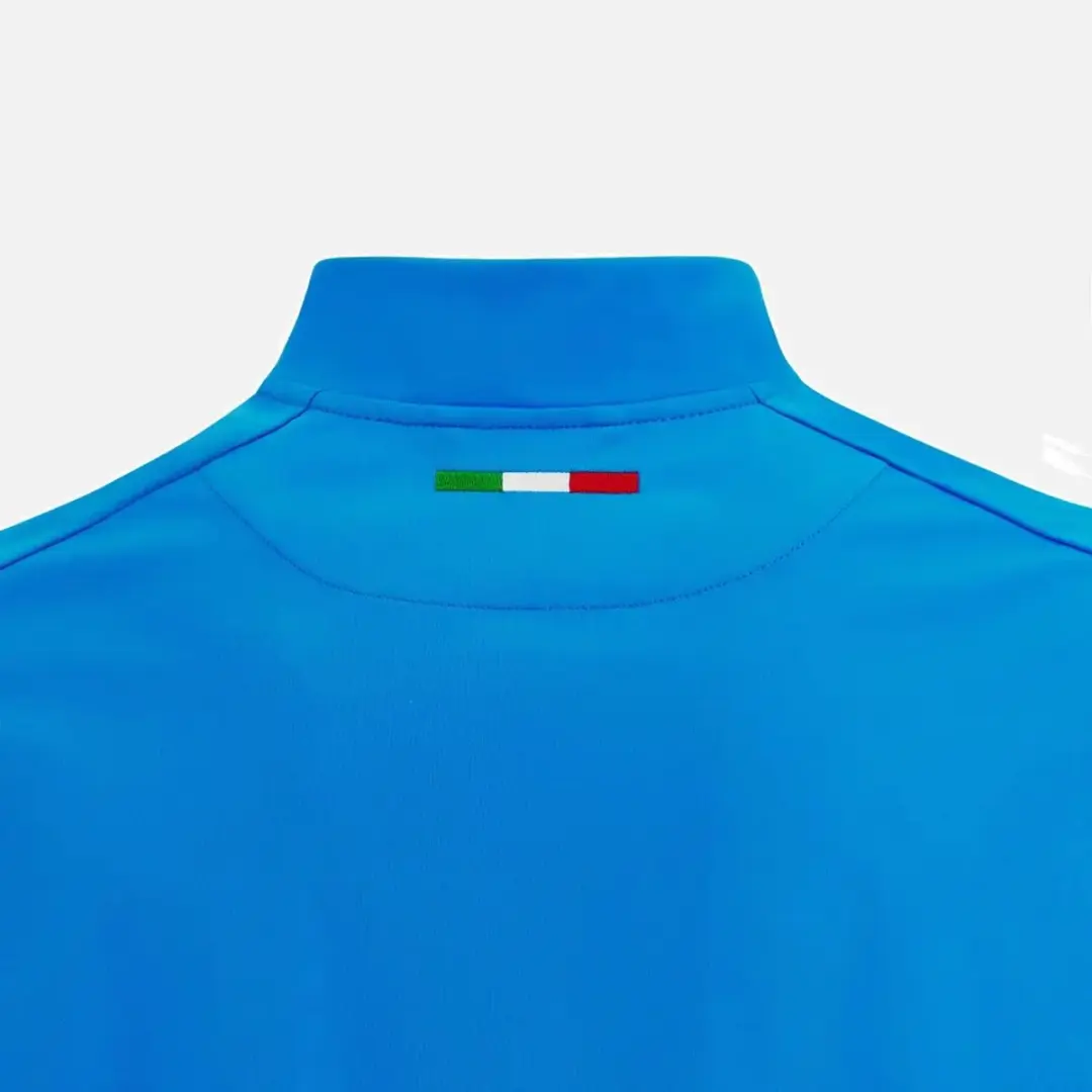 Macron Prematch Jas Italië Rugby 2022/23 - XXXL - Blauw - afbeelding 6 van 6