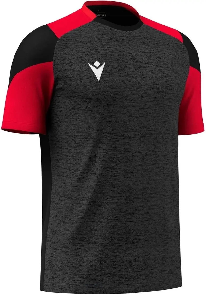 Macron Glory Golem Shirt Heren - M - Zwart/Rood