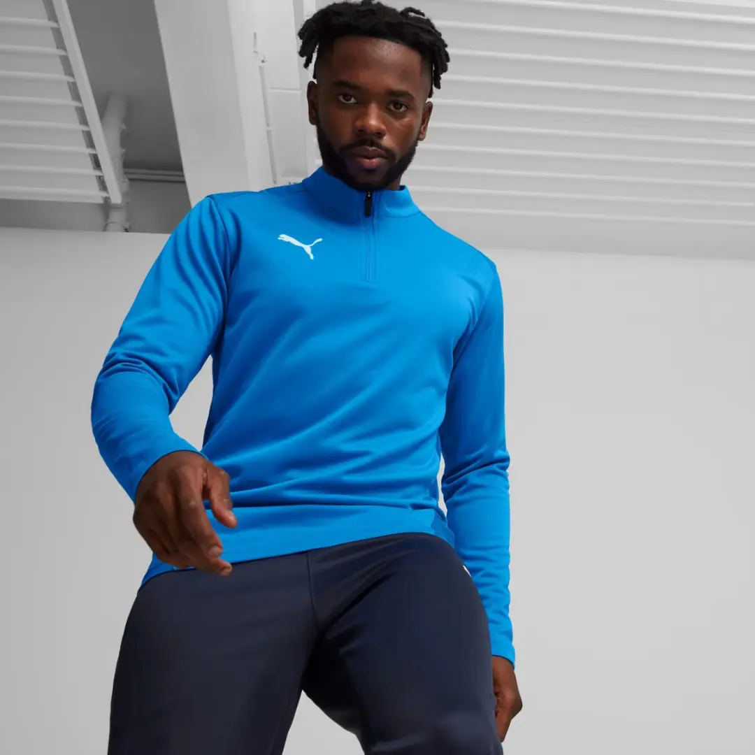 PUMA TeamGoal Training 1/4 Zip Top Sweater - Blauw XXL