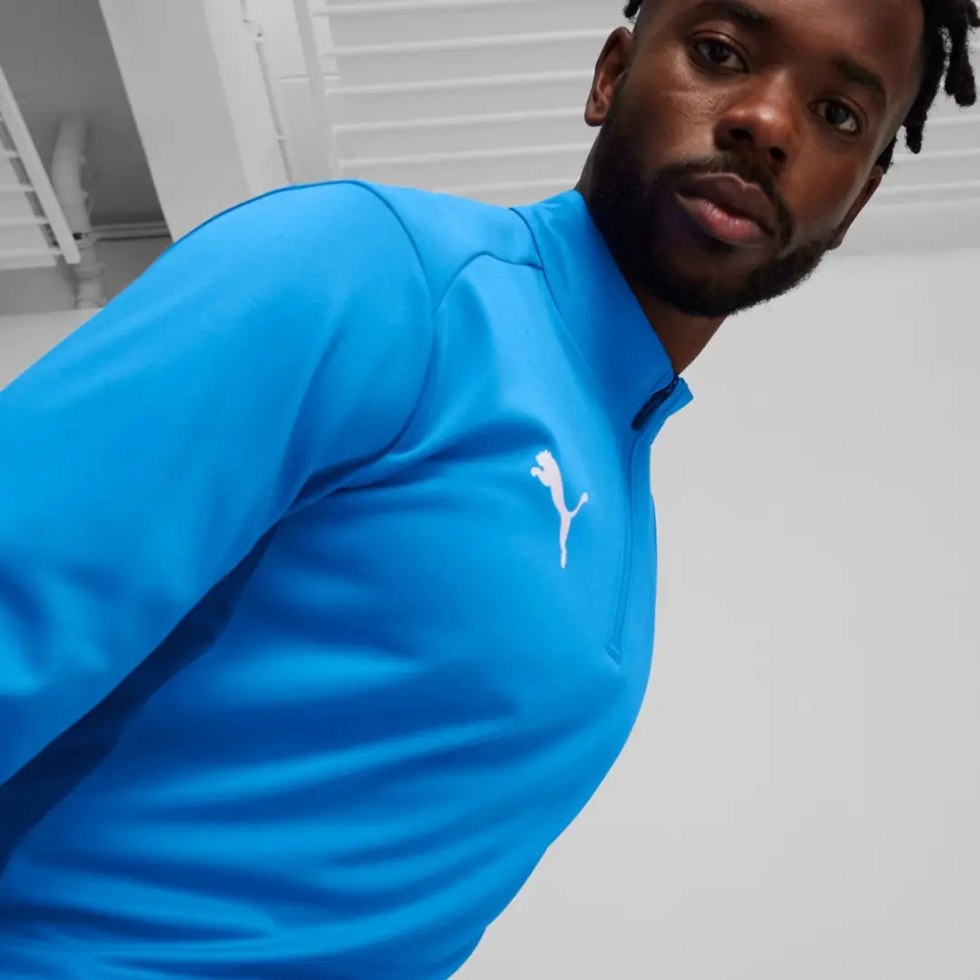 PUMA TeamGoal Training 1/4 Zip Top Sweater - Blauw XXL