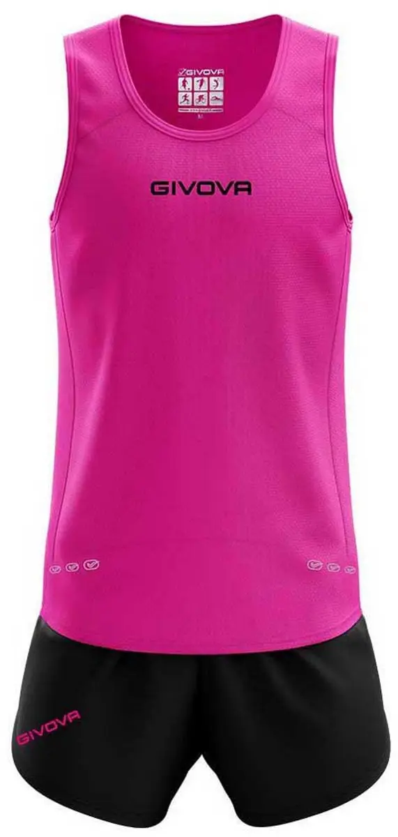 Macron Givova Kit New York KITA07 Sportkledingset - Roze/Zwart M