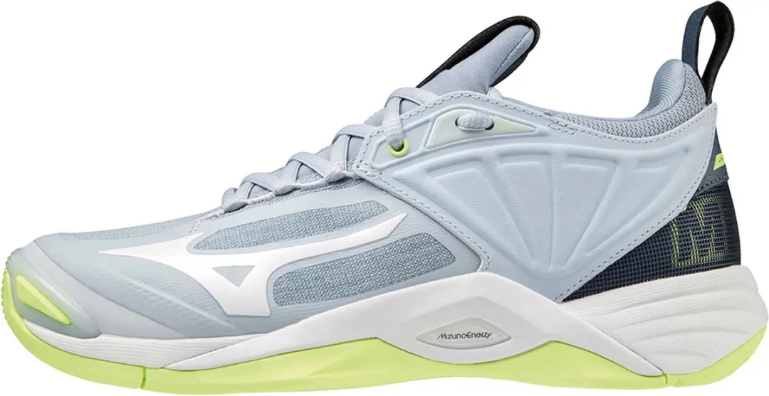 Mizuno Wave Momentum 2 Sportschoenen - Maat 41 - Lichtgrijs/Wit/Geel