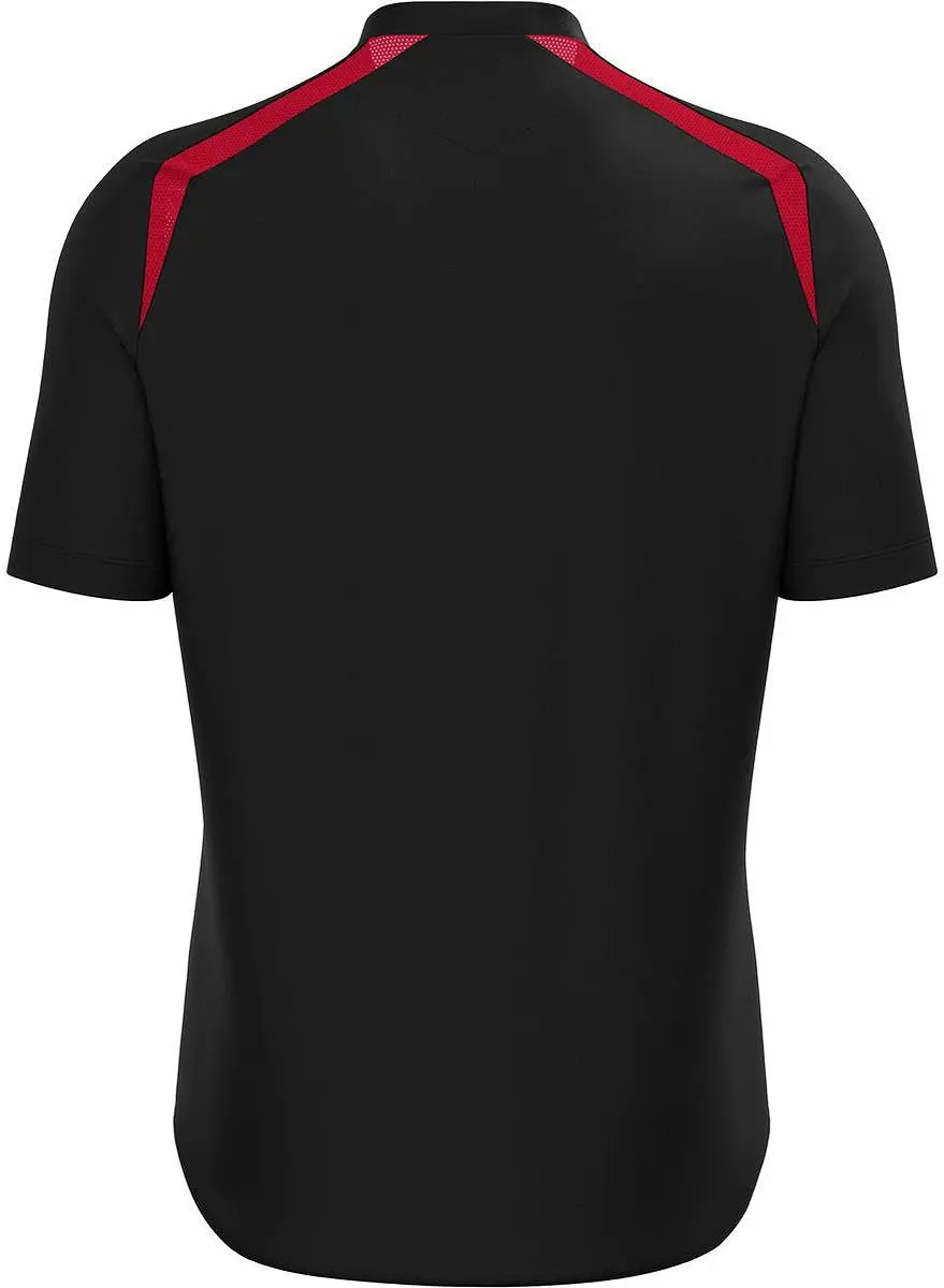 Macron Wyrm Shirt Heren - S - Zwart/Rood