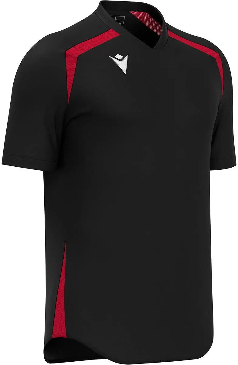 Macron Wyrm Shirt Heren - S - Zwart/Rood