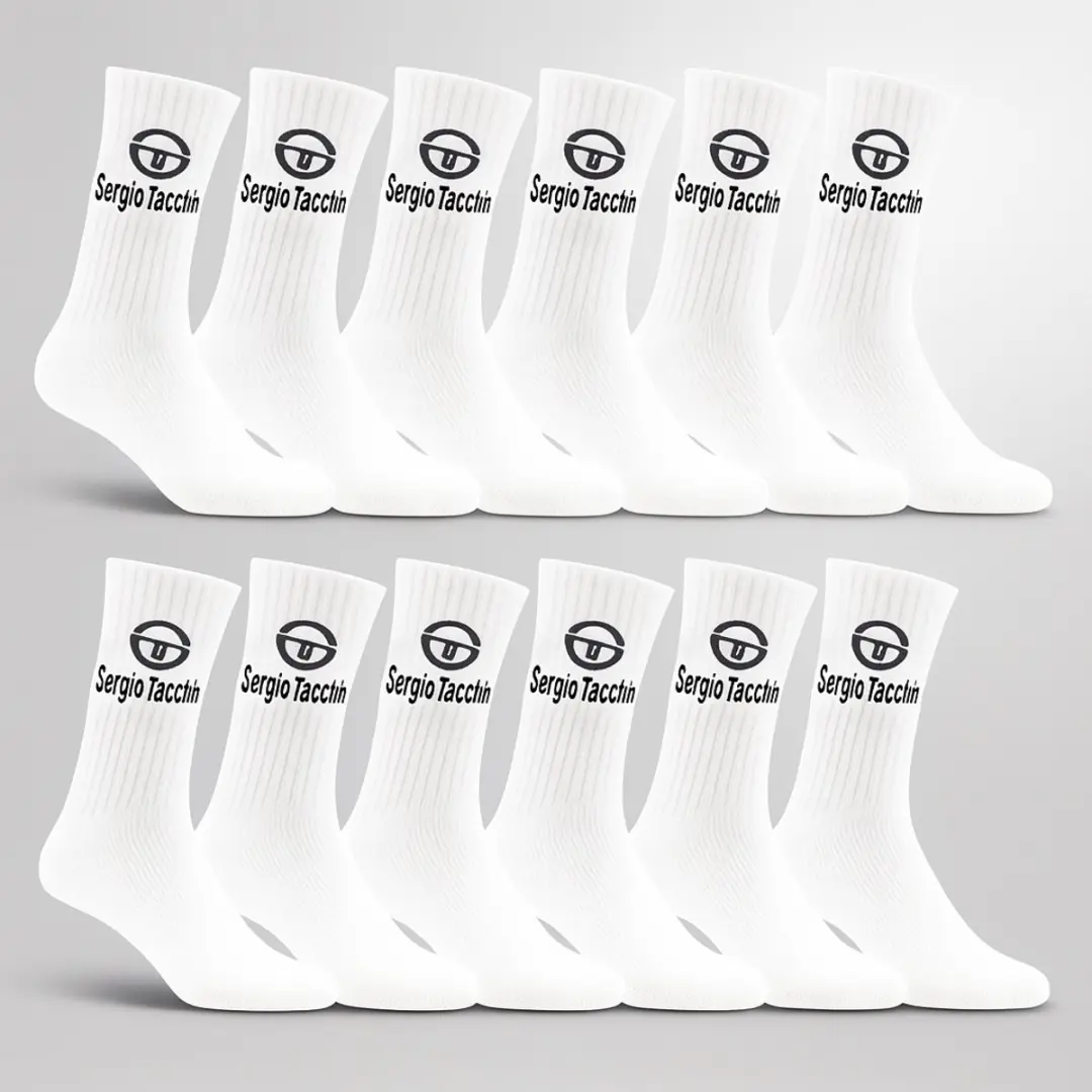 Sergio Tacchini Unisex Sportsokken 12 Stuks