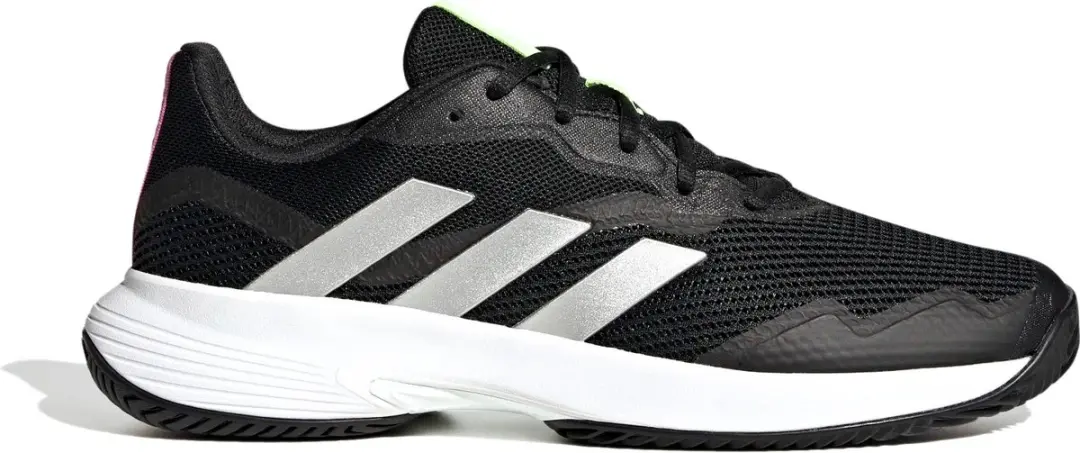 adidas CourtJam Control GW4225 Sportschoenen - 45 1/3 - Zwart/Zilver