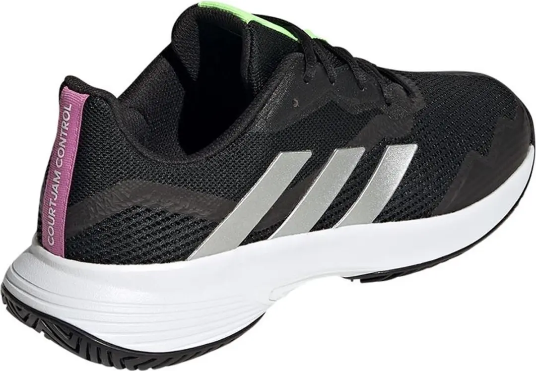 adidas CourtJam Control GW4225 Sportschoenen - 45 1/3 - Zwart/Zilver