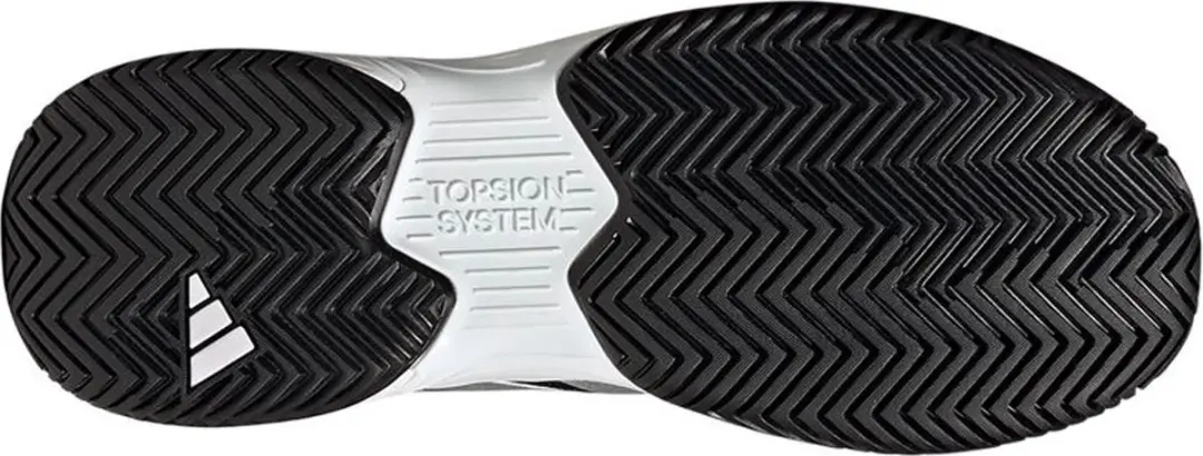 adidas CourtJam Control GW4225 Sportschoenen - 45 1/3 - Zwart/Zilver