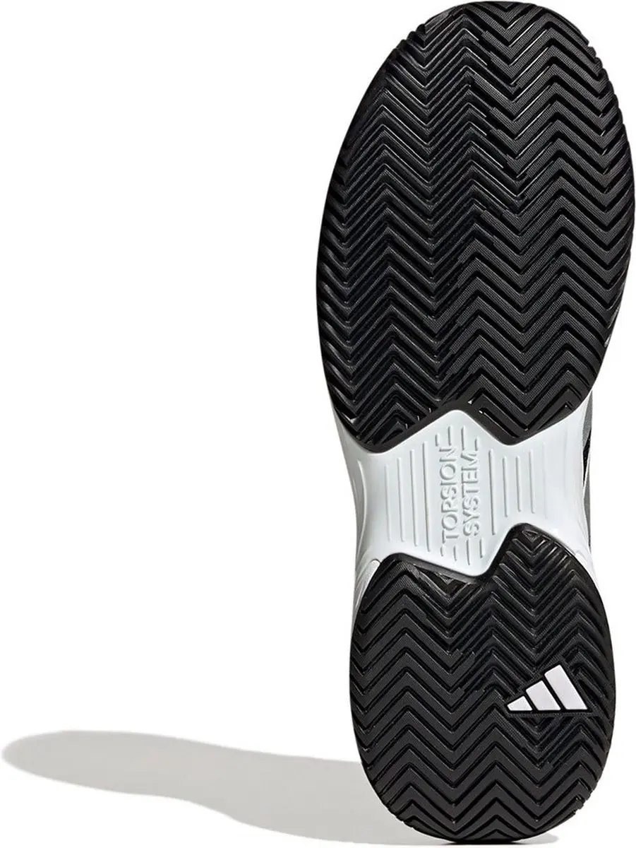 adidas CourtJam Control GW4225 Sportschoenen - 45 1/3 - Zwart/Zilver
