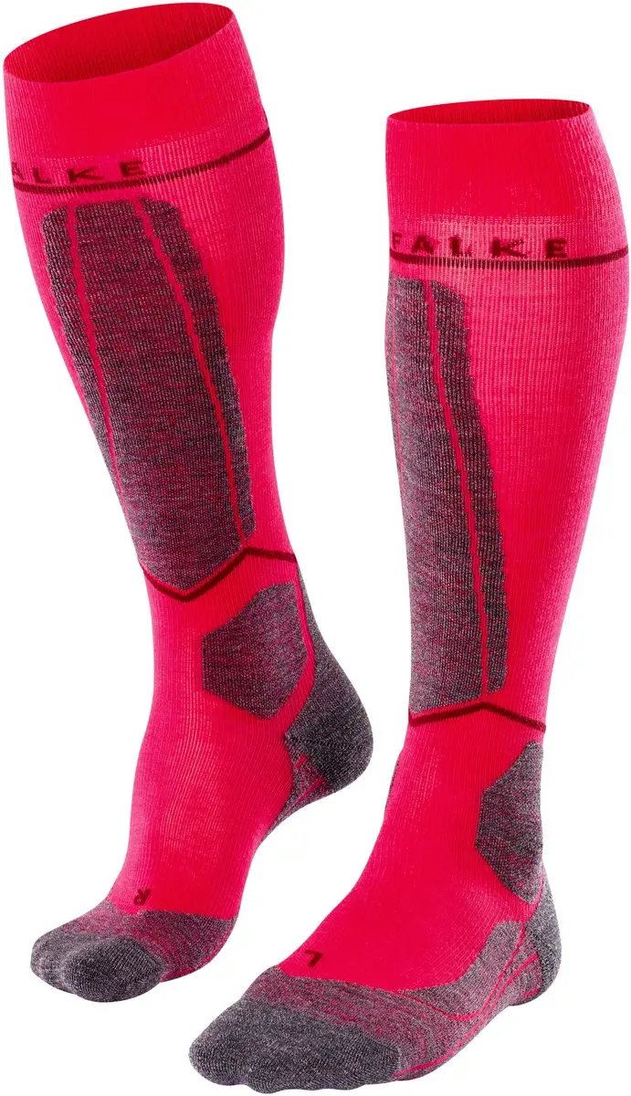 Falke SK4 Compressie Skisokken Dames - Rood - Maat 39/40