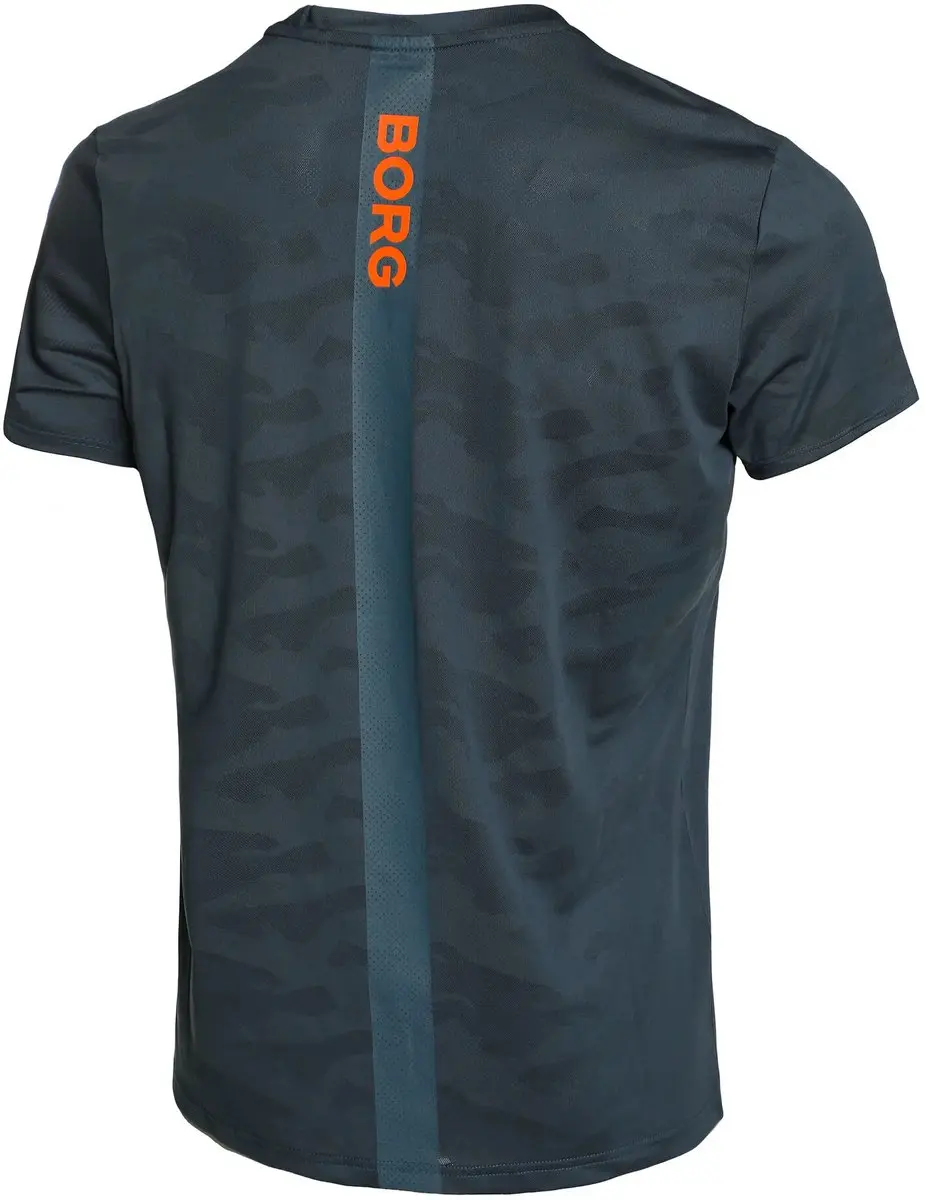 Björn Borg Heren Performance Tee - Blauw M
