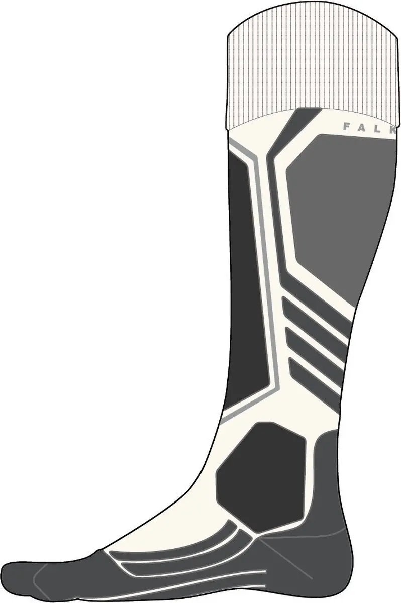 Falke SK2 Wool Skisokken Dames - Wit - Maat 41/42