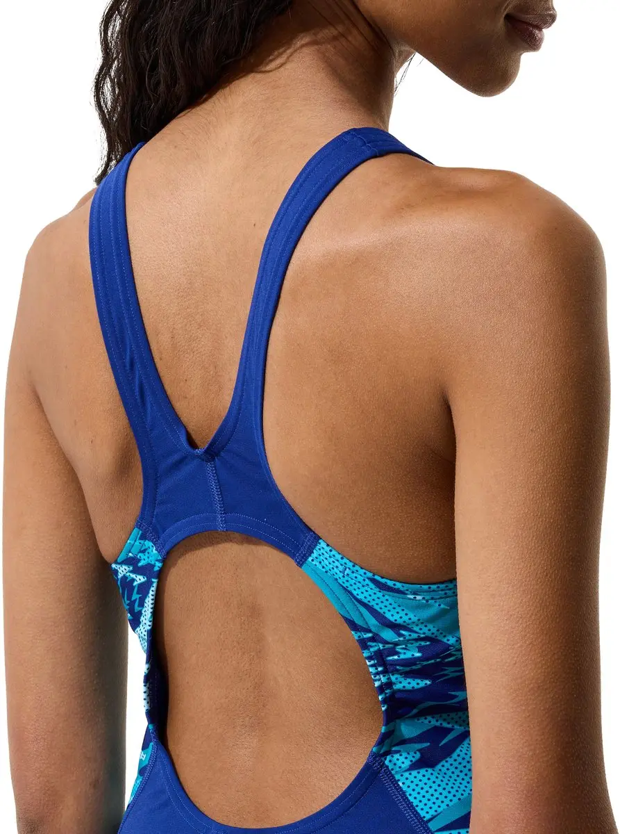 Speedo Hyperboom Splice Muscleback Badpak Dames - 38 - Blauw