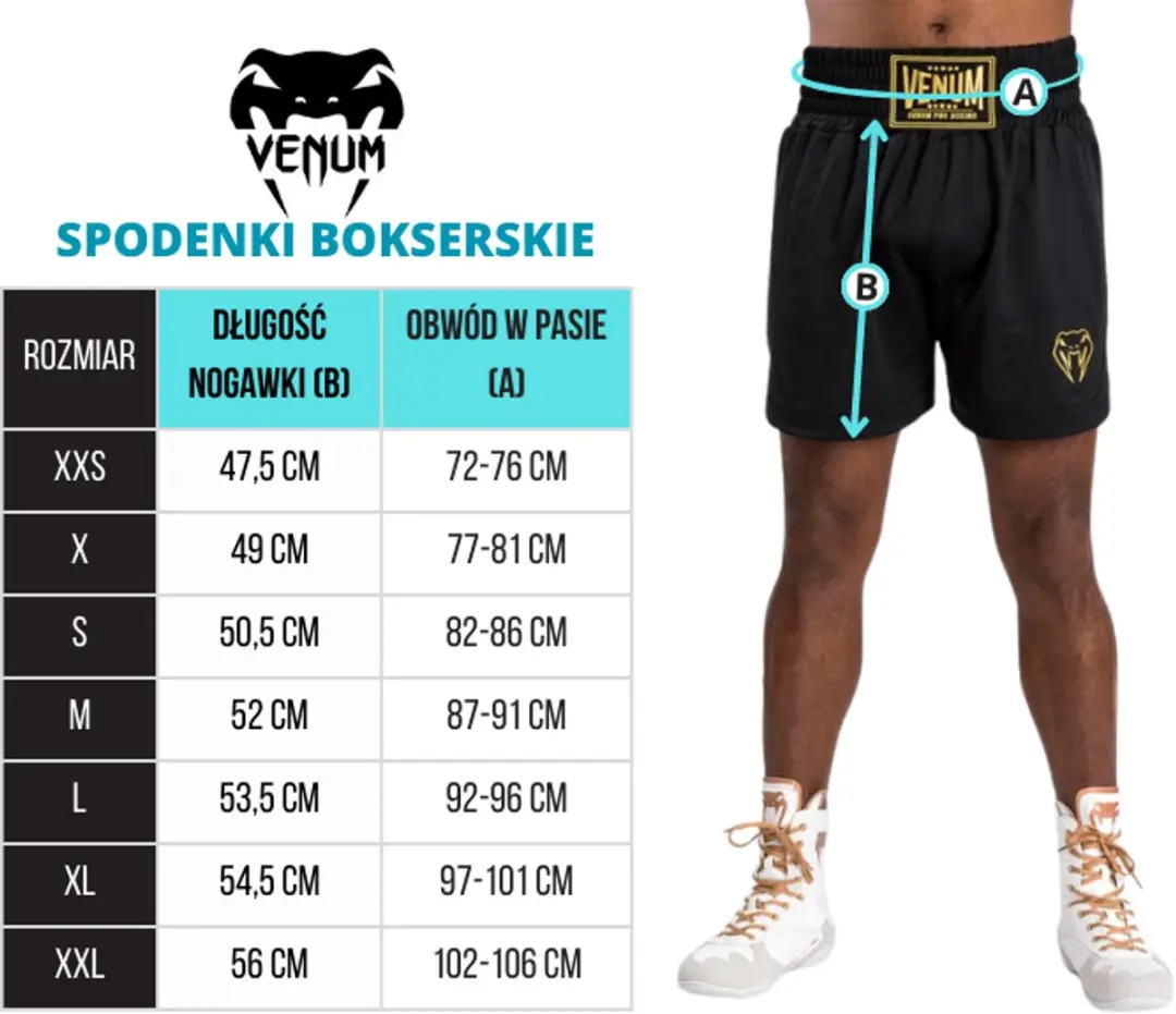 Venum Classic Serie Boks Shorts M - Wit/Zwart