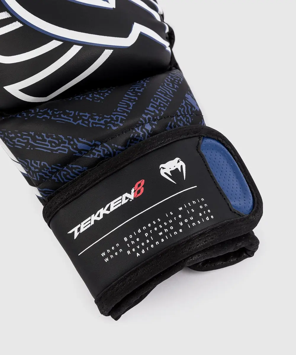 Venum x TEKKEN 8 Jin Kazama MMA Handschoenen 8 oz - Blauw/Zwart/Wit S - afbeelding 4 van 6