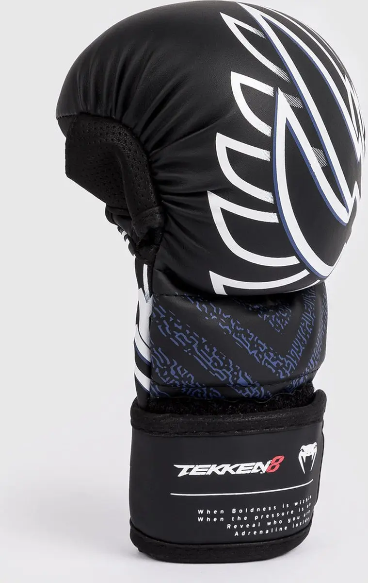Venum x TEKKEN 8 Jin Kazama MMA Handschoenen 8 oz - Blauw/Zwart/Wit S - afbeelding 5 van 6