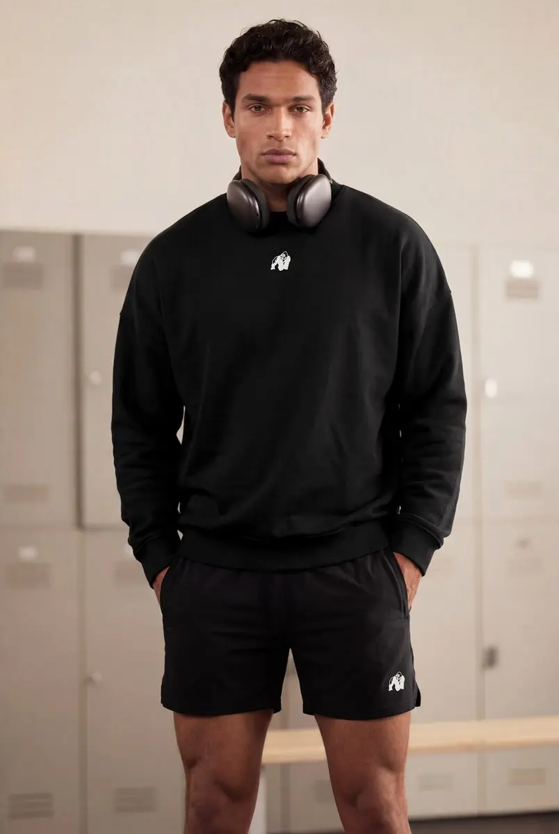 Gorilla Wear Leeds Oversized Sweater M - Zwart