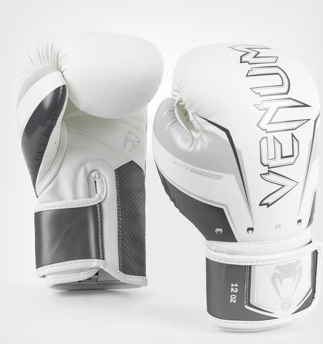 Venum Elite Evo Bokshandschoenen 14 oz - Wit/Grijs