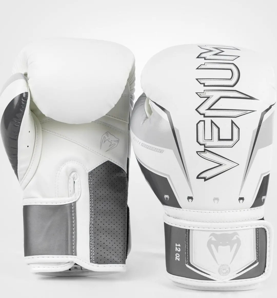 Venum Elite Evo Bokshandschoenen 14 oz - Wit/Grijs