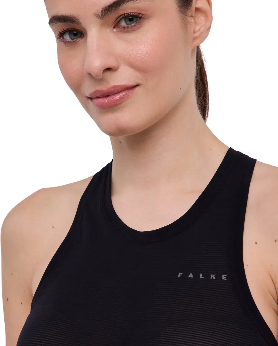 Falke Ultralight Cool Mouwloos Shirt Dames - L - Zwart