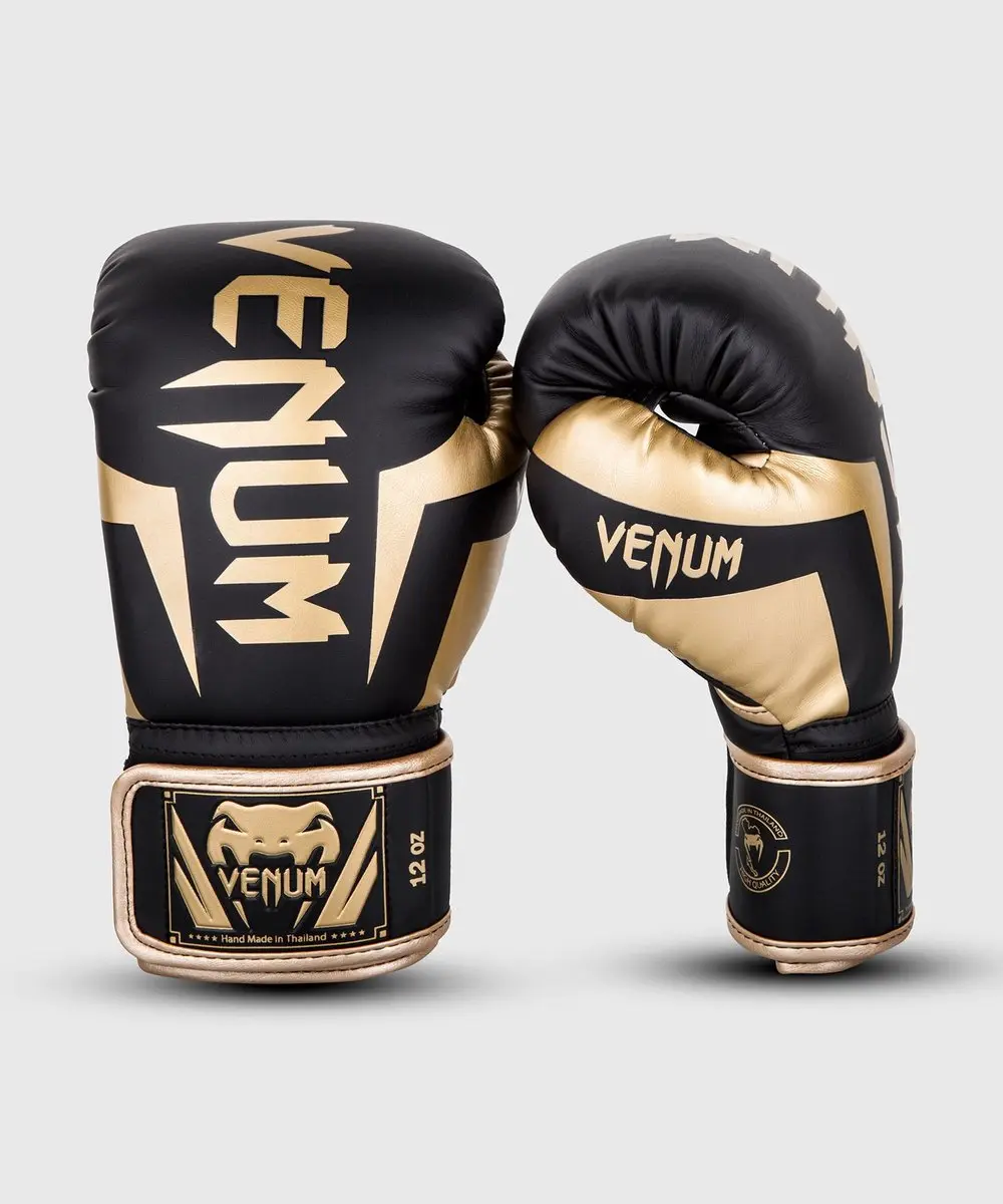 Venum Elite Bokshandschoenen 16 oz - Zwart/Goud