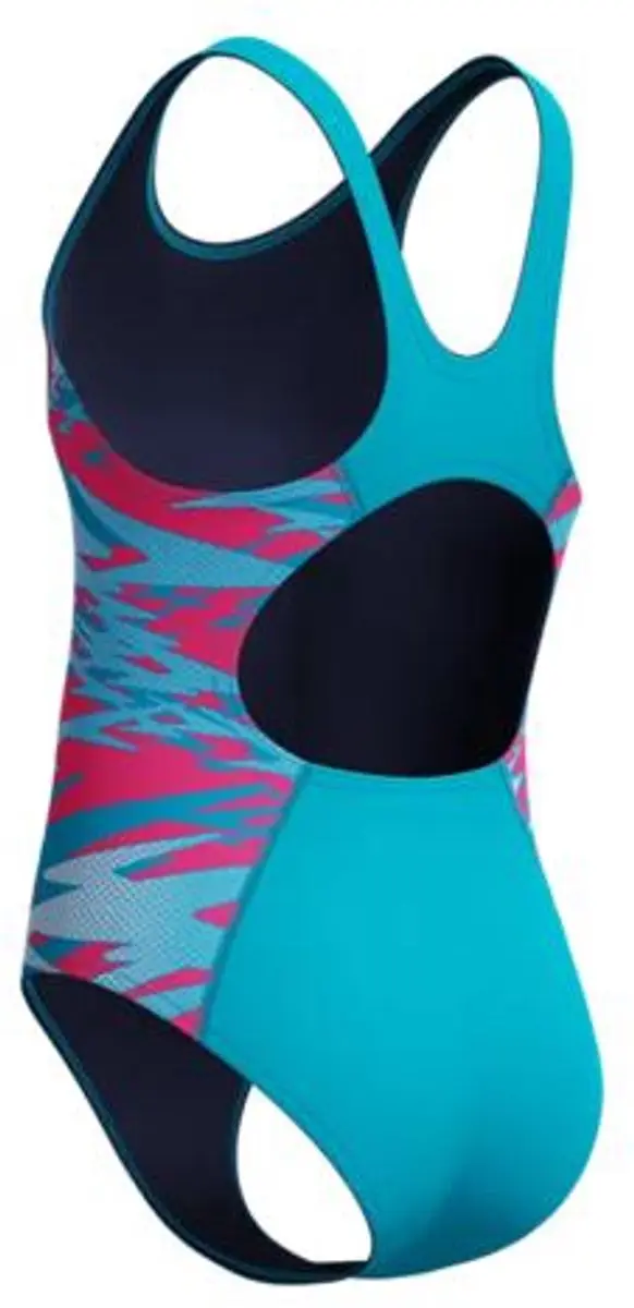 Speedo Hyperboom Splice Muscleback Badpak Meisjes - Turquoise/Rood